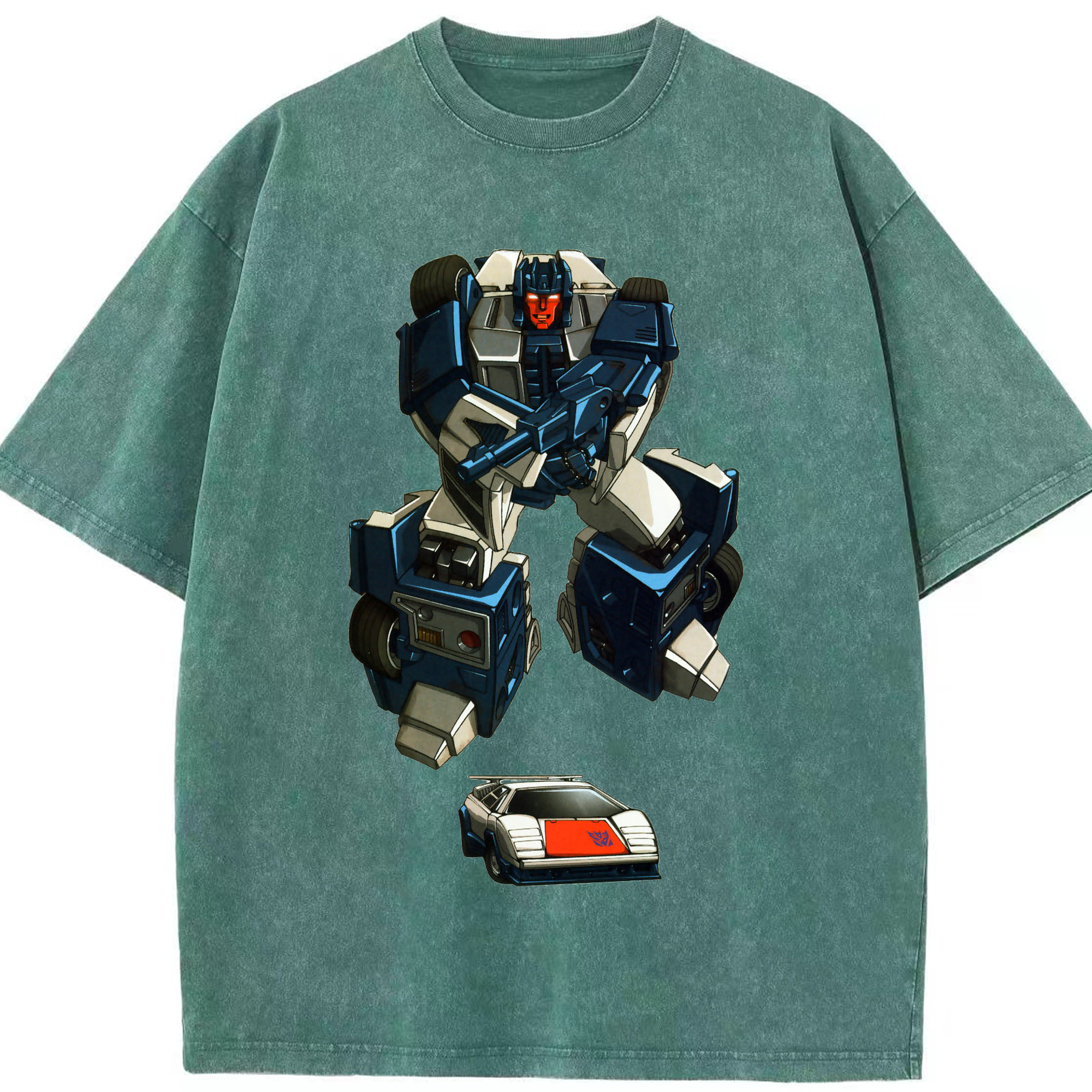 （画像用）  綿100% ヴィンテージ風 半袖Tシャツ（フロントプリント）